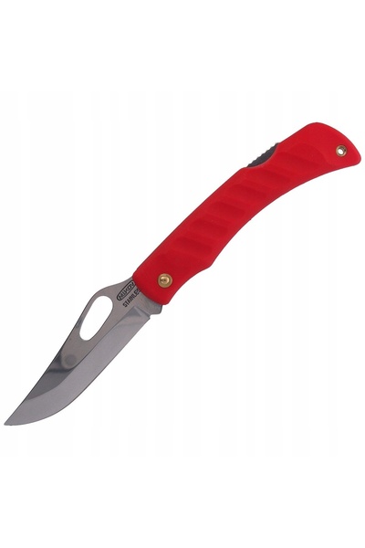 NO BRAND Cuțit Mikov cu lamă tip clemă Crocodile (243-NH-1/B RED)
