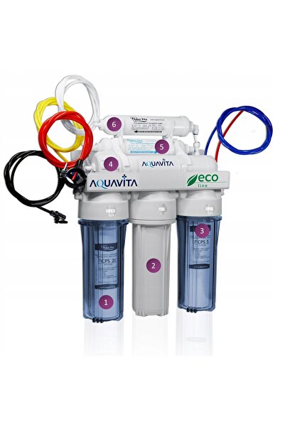 NO BRAND RO6 AQUA VITA filtru de apă cu osmoză inversă cu mineralizator + car...