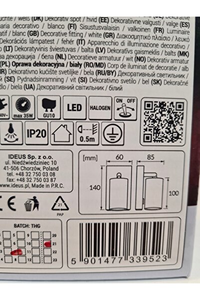 NO BRAND Aplică de perete STRUHM pentru lectură în dormitor cu întrerupător D...