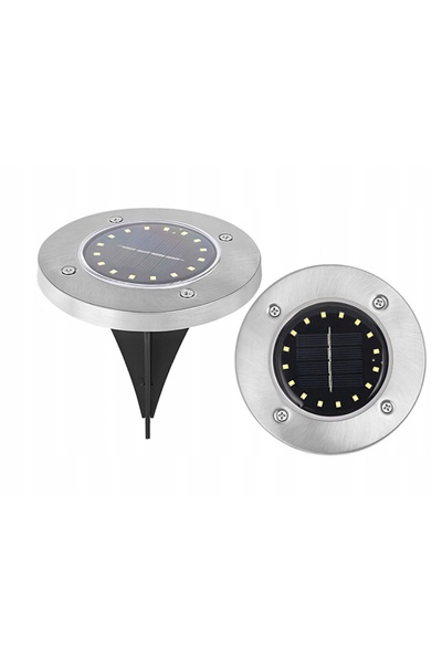 NO BRAND 8 lumini solare LED, tip disc, pentru grădină, de exterior, cu senzo...
