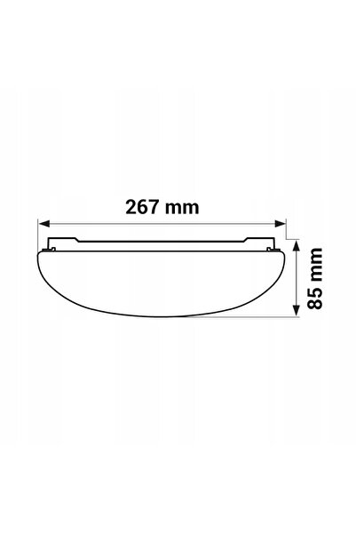 NO BRAND LED-POL Plafon URAN 18W Senzor cu microunde 4000K