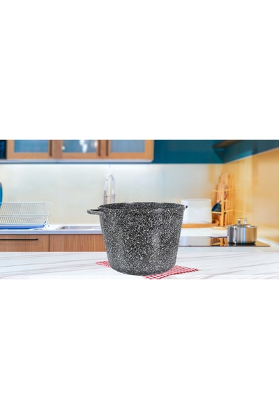 NO BRAND GARNEK 6.5L oală înaltă din piatră cu aspect de marmură