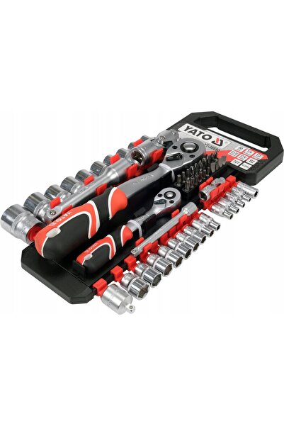 yato SET COMPLET DE PIESE ȘI ACCESORII 1/4 ", 1/2'' 10-24mm 51 EL.