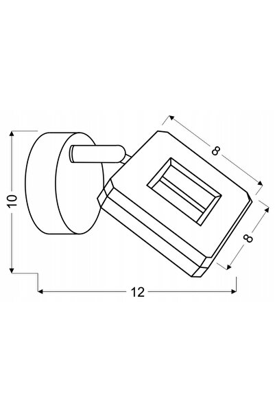 NO BRAND Aplică de perete Candellux Lighting argintie cu sursă LED integrată 5 W