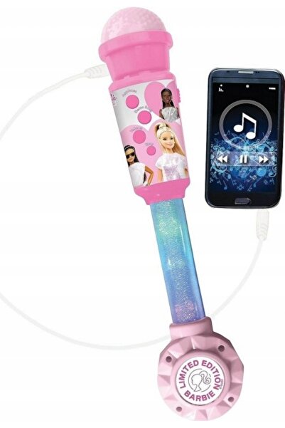 LEXIBOOK Microfon Karaoke Barbie cu lumini și difuzor MIC90BB pentru copii