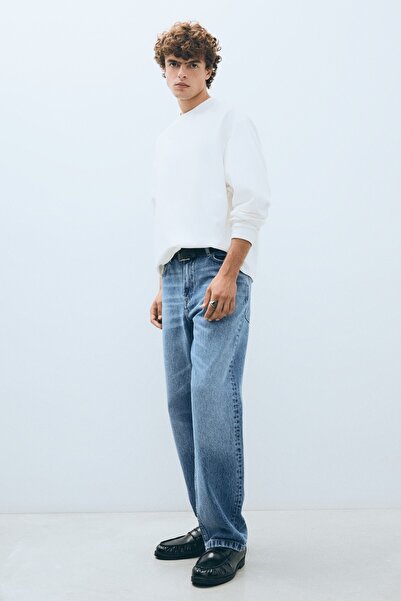 Bershka Straight fit geniş paça jean