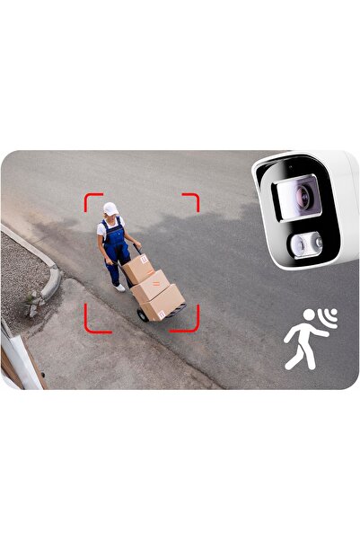 NO BRAND Cameră IP PoE de exterior 8MPx 4K UHD, microfon LUXTORN