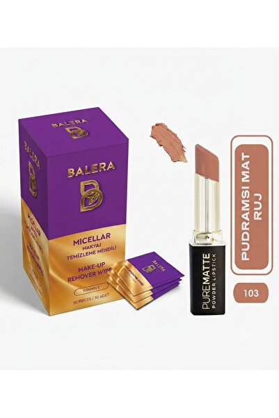 BALERA Pure Matte Powder Lipstick No: 103 - Moisturizing Powder Matte Lipstic...