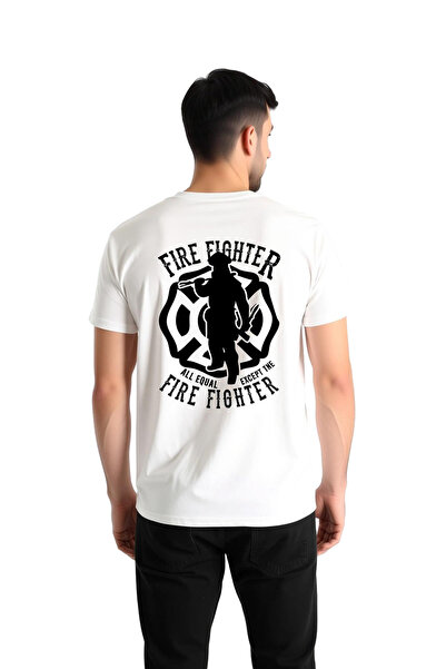 PayBuy Firefighter Strength and Honor Theme Printed Men's T-Shirt