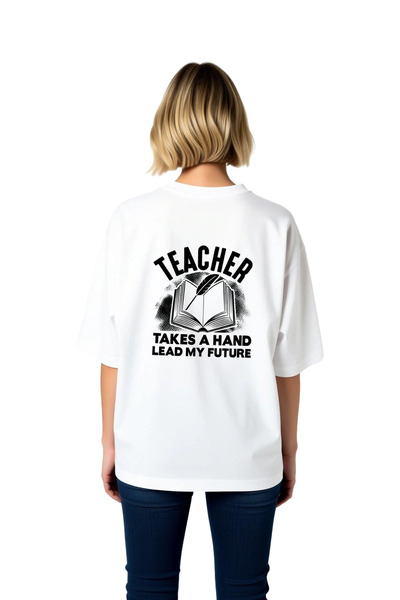PayBuy Teacher's Future Holding Hands with Direction Printed Women's Oversize...