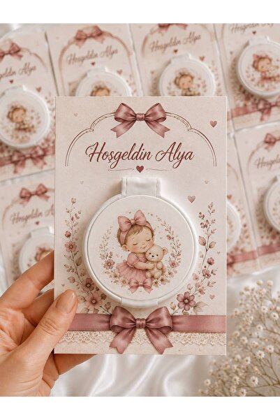 Pleksi Ayna Hoşgeldin Bebek Hediyeliği 12 Adet Ayna Bebek Hediyeliği