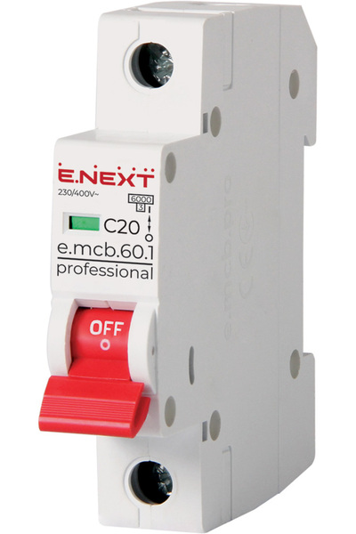 Next MCB.PRO60 1P C20A 6KA DISJUNTOR DE SUPRACURENT - EX-P042009