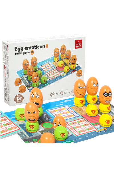 OEM Joc educativ de asociere - Expresii faciale "Ouale cu emoticoane"