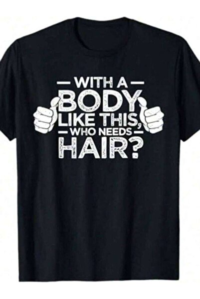 29CUN Summer Shirts With A Body Like This Who Needs Hair Shirt Bald Men Dad-S...