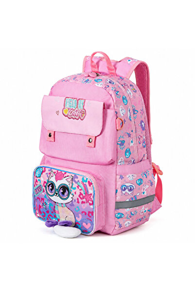 Hibobi Premium Primary School Cat Backpack – Waterproof Kids School Bag with ...