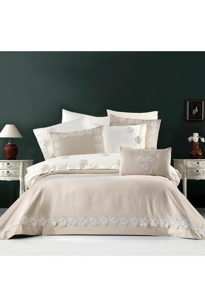 Vinaldi Double Lavin Linen Practical Bedspread Set
