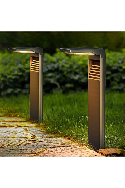 Generic Brand Sși de 2 balises pardosealăaires LED grădină alb chaud, 2 modes...