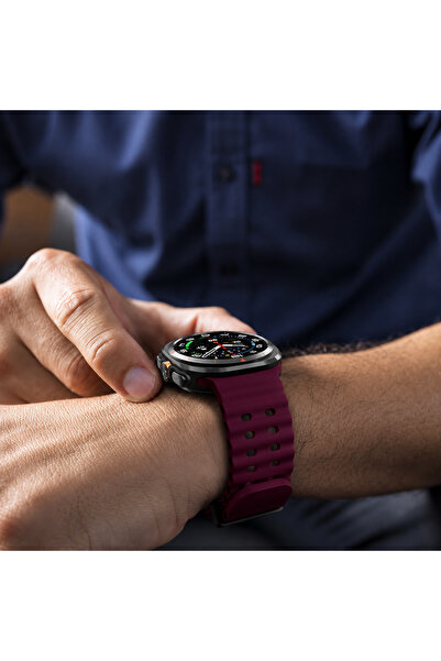 Deppo Trend Samsung Galaxy Watch Ultra 47mm Uyumlu Kordon Liquid Silikon Spor Renkli Kordon