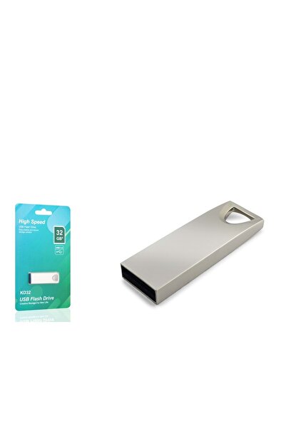 ELBA -32M 32 Gb USB 3.2 Metal Body Flash Memory Gray