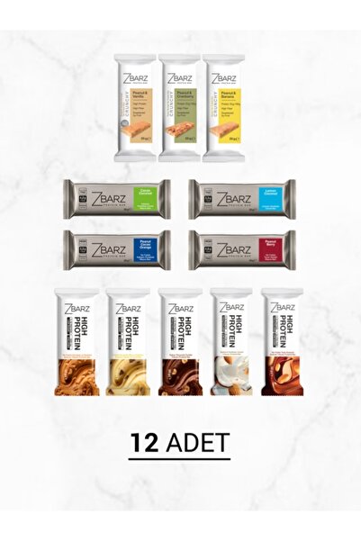 Zbarz Protein Collection | 12 Karışık Protein Bar | 12 × 35 g