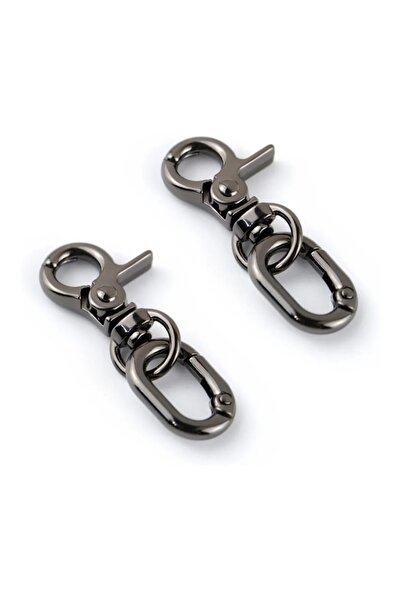 Choice black 2PCS Double Opening Keychain Clip, Swivel Spring Snap Hooks for ...