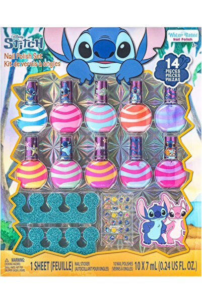 Disney Stitch Swirl Nail Polish Set, 10-Pack