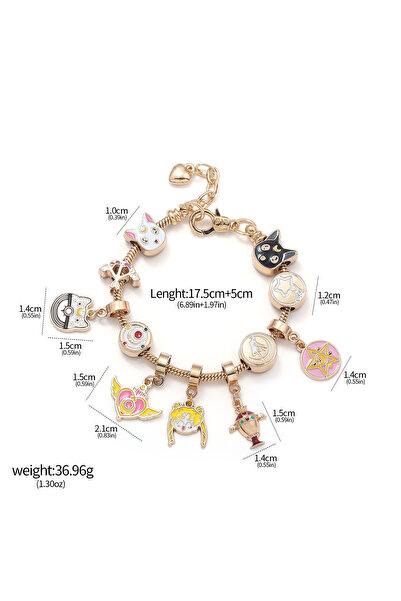 Choice B00191 Kawaii Anime Sailor Bracelets Tsukino Usagi Pendant Nymph Moon ...