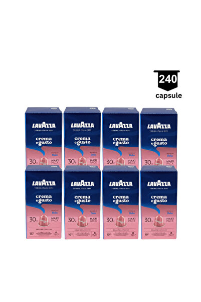 LavAzza 240 capsule aluminium Crema Gusto Dolce, 30 x 8, Compatibil Nespresso