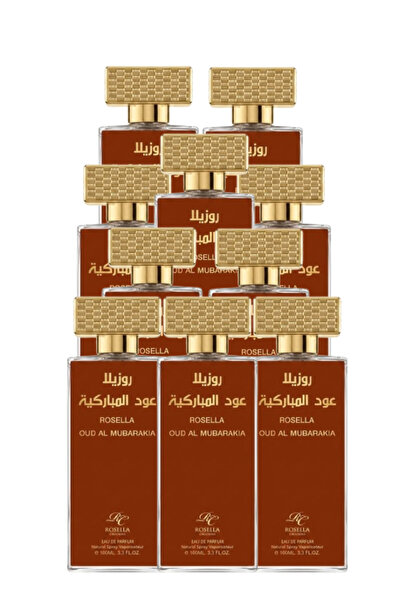 ROSELLA 10 قطع من عطر العود المباركية 100 مل