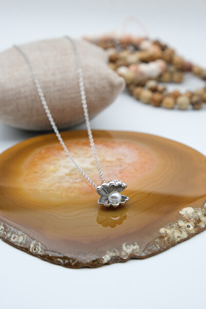 Serenite Collection Nacre Silver Color Pearl Necklace