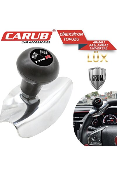 Carub Lux Direksiyon Topuzu Çevirme Topuzu Armalı Paslanmaz