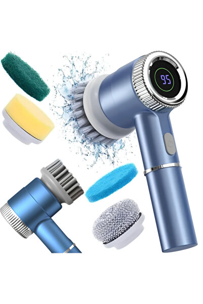 varioshop Perie electrică rotativă VarioShop ® Fără fir, 5 capete incluse, 3 ...