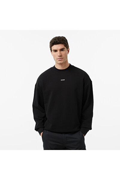 HUGO Dapocrew Erkek Siyah Sweatshirt