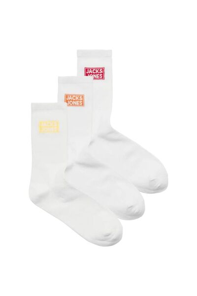 Jack & Jones Șosete de tenis JACK & JONES Daze 3 perechi - 12299295-Alb