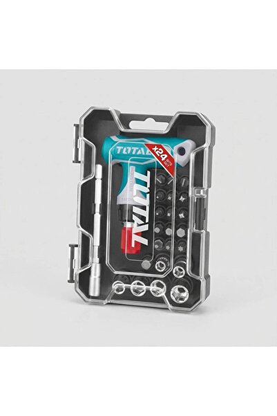 Total Tools طقم مفكات براغي بمقبض على شكل حرف T مكون من 24 قطعة