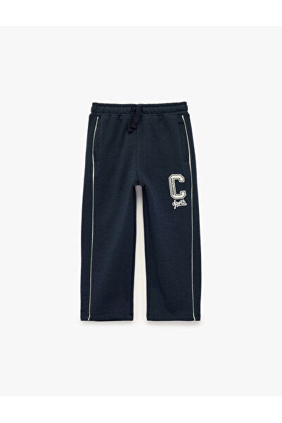 Koton Embroidery Detailed Elastic Waist Sweatpants
