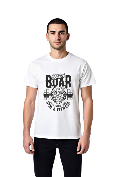 PayBuy Men's Wild Bear Graphic Printed Sports Club T-Shirt Short Sleeve Round...