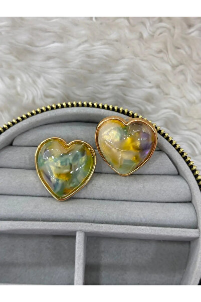 Bozhi Heart Earrings Steel Minimal Elegance