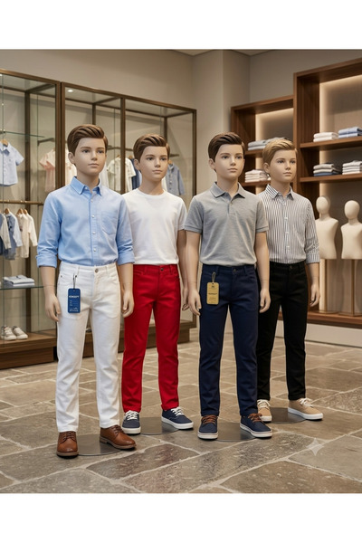 ALİSS ALİŞŞ BEBE Erkek Çocuk Keten Pamuklu İnce Yazlık Pantolon - 4 Renk Seçe...