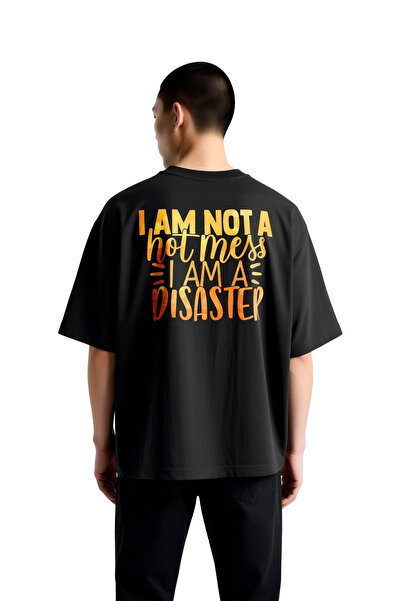PayBuy Men's Oversize Humor Printed T-Shirt 100% Cotton Relaxed Fit Casual We...