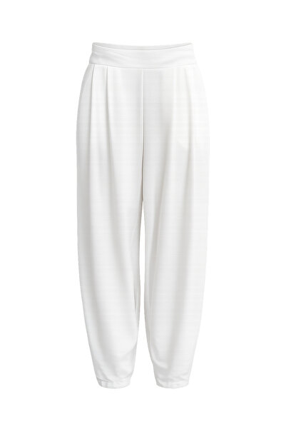 Buket Teke White Aerobin Harem Pants