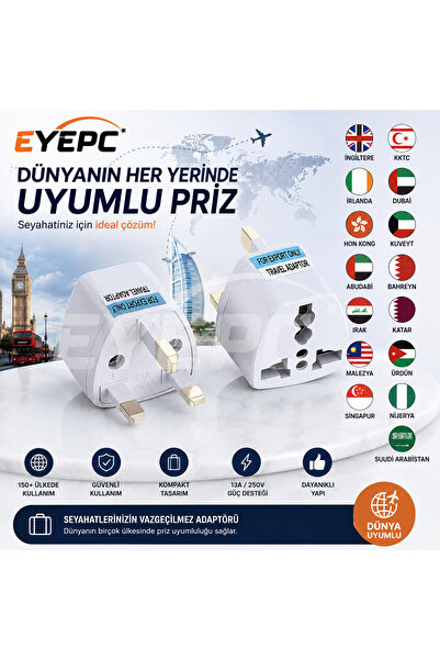 NcpLine Urdun Plug Socket Converter Compatible for Travel Holidays Business T...