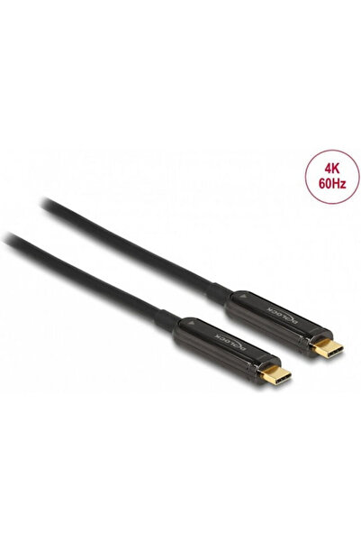 DELOCK Ενεργό Οπτικό Καλώδιο Βίντεο USB Type-C 4K60Hz T-T 15μ 84104