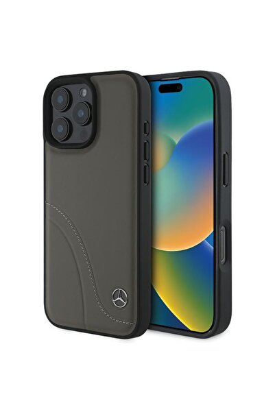 MERCEDES MEHCP16X23RBCSB iPhone 16 Pro Max 6.9 " καφέ σκληρή θήκη MB Δερμάτιν...