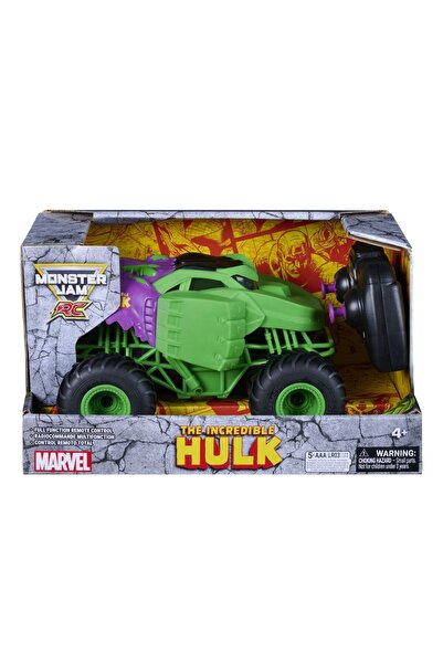Monster Jam Το Απίστευτο Χαλκ της Marvel: Γιγάντιο Φορτηγό RC με Τηλεχειριστήριο