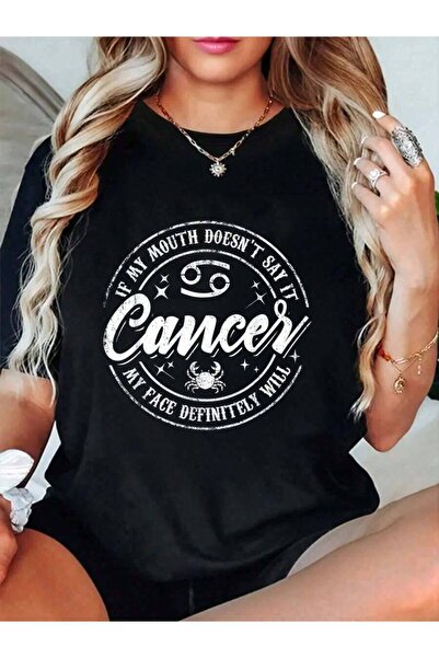 k222 % Cotton Cancer Horoscope Astrology Birthday Zodiac Sign Men Women-Shirt