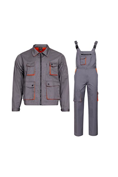 Stenso Costum de lucru jacheta si pantaloni cu pieptar, cargo Desman, 235 gsm...