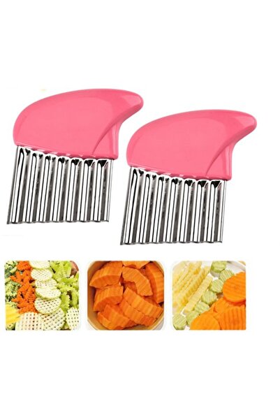 STARSTAR Two-piece wavy knife set, stainless steel, suitable for French fries...