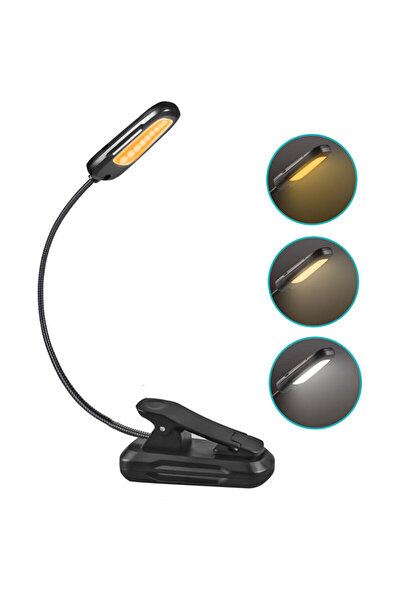 STARSTAR 9LED USB clip reading light 3 temps.