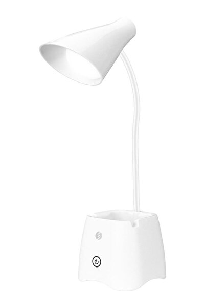 S-LINK SL-M9002 Usb Destekli Paslanmaz Çelik Beyaz Masa Üstü 12 SMD Ledli Oku...